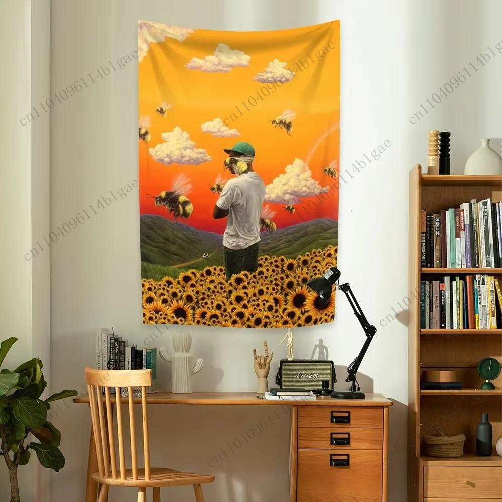 Patriotic Celebrity Wall Art American Flag Portrait Wall Tapestry Hot Idol Room Decor Fan Art Room Decor Starstruck Wall Art