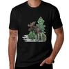Moose Watercolor Tshirt Big Size Short Sleeve Casual Top