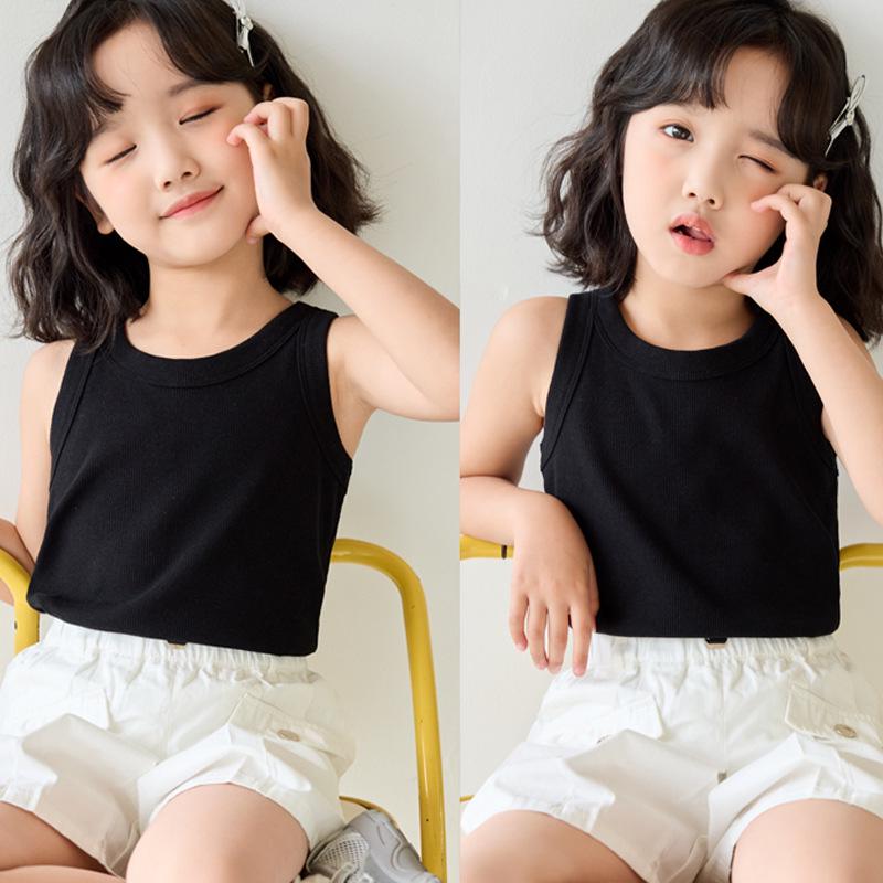 Kids' Sleeveless Cotton Vest – Boys' and Girls' Summer Pajamas & Home Wear