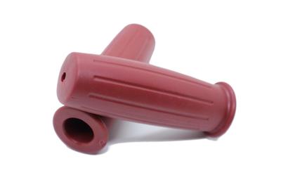 Beatus Retro Classic Bike Handle Grip 22.2mm Universal Grip Left and Right Set (Red)