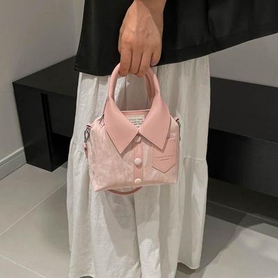 Pu Prenosná taška cez rameno v štýle košele pre ženy Všestranné crossbody tašky Kabelka so zipsom Vysoko kvalitná Tote taška na dochádzanie Darčeky