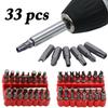 33pc Security Bit Set Tamper Proof Torx Hex Star Spanner Tri Wing Screwdriver Magnetic Bit Holder Professional Hand Tools
