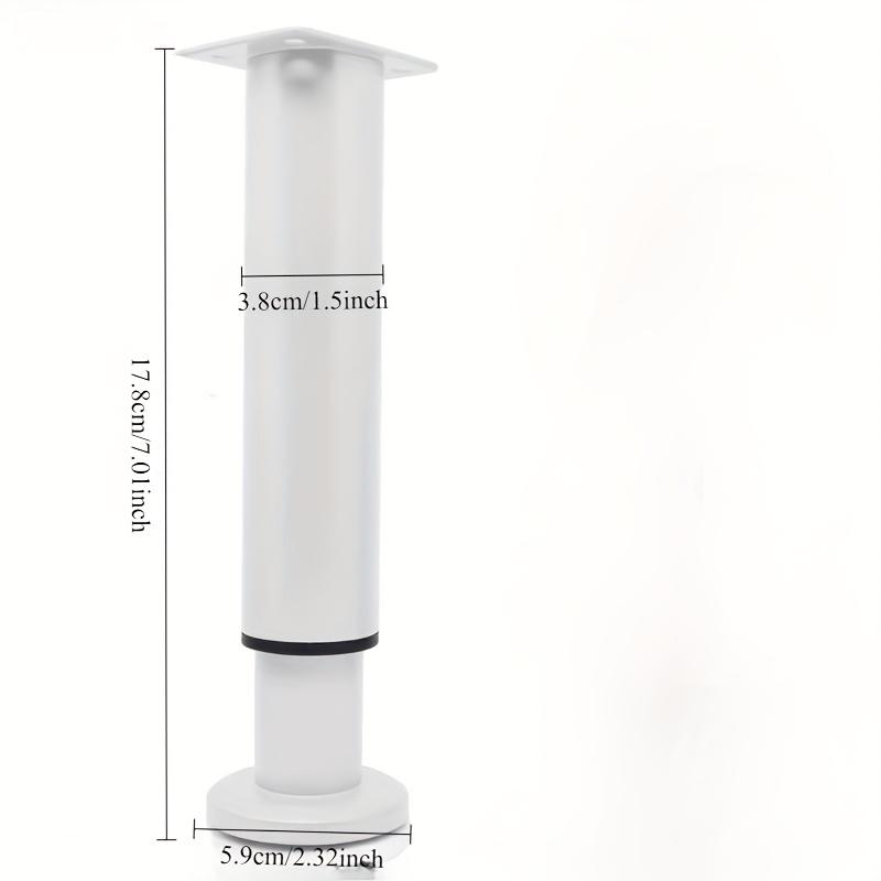 4pcs Adjustable Metal Furniture Legs with Height Customization - Ideal for Cabinets, Sofas & More