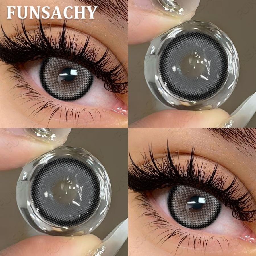 

FUNSACHY 1 Pair Sharon Black Contact Lenses for Eyes Big Eyes 14.5mm Color Lenses Doll Eye Contacts Yearly Beautiful Cosmetics 0