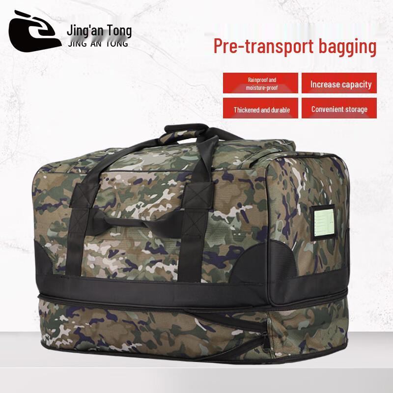 Jingan Tong Ink Cloud Pattern Large Capacity Canvas Carry Bag