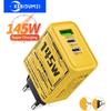 145 Вт швидкий зарядний пристрій PD USB зарядний пристрій швидкий телефон зарядний адаптер для iPhone Samsung Huawei 3 порти EU/USPlug настінний адаптер