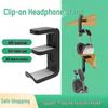 360° Rotating Under-Desk Headphone Hook and Stand