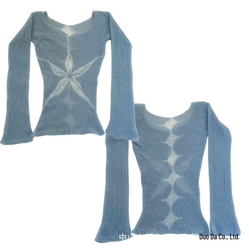 Trendy Striped V-Neck Hooded Pullover Sweater