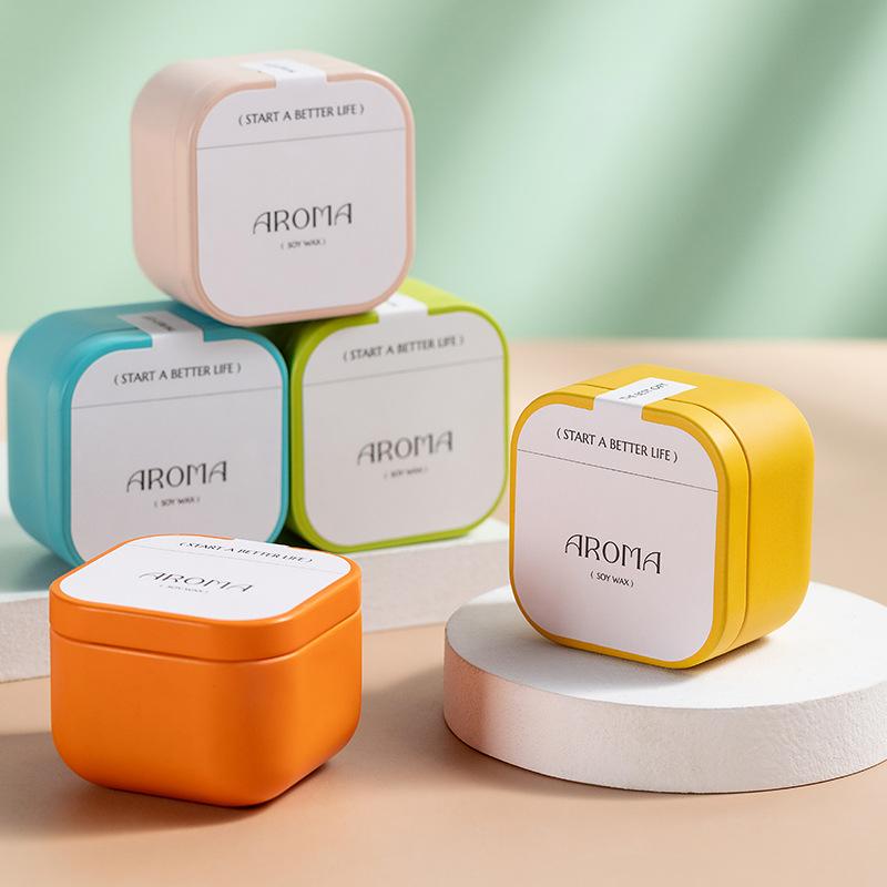 Scented Candles Marmouth Iron Smokeless Soybean Wax Hotel Home Room Long-lasting Romantic Fragrance Essential Oil