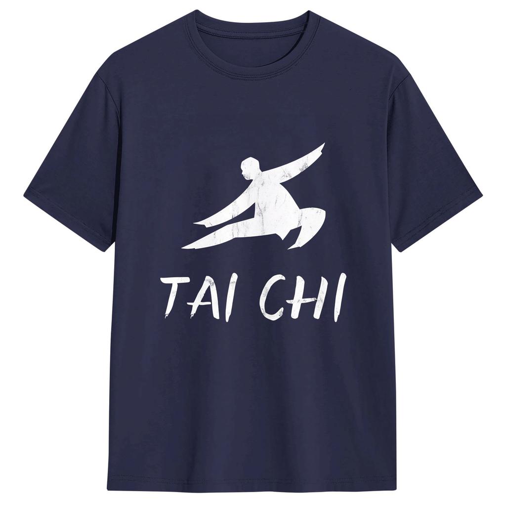 Tai Chi Unisexs T Shirts Fashion Tee Shirt Short Sleeve Round Neck TShirt Cotton Summer Clothing