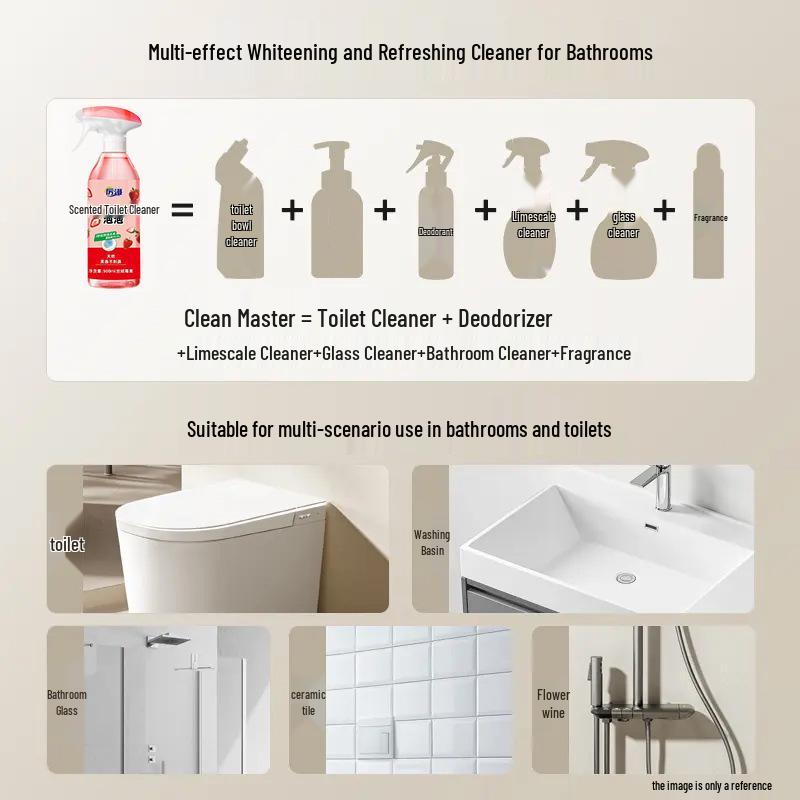 Multi-Functional Stain Removal & Deodorizing Cleaner for Bathroom, Toilet, Kitchen, and Oil