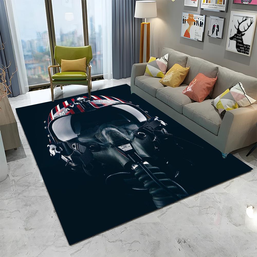 Top Gun Classic Movie Sign Tom Cruise Carpet Rug for Home Living Room Bedroom Sofa Doormat Decor,kid Area Rug Non-slip Floor Mat