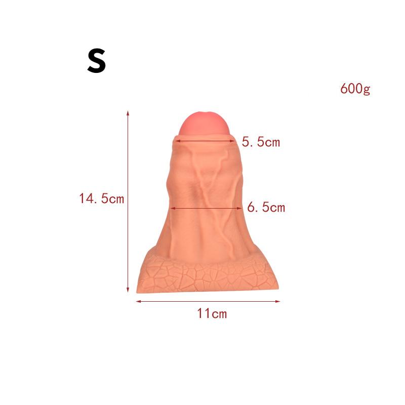 Oversized Transparent Soft Butt Plug Anal Expander Adult Sex Toy Fisting Dildo Slave BDSM 18+