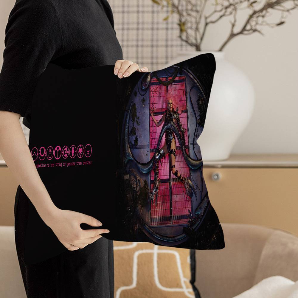 Singer L-Lady G-Gaga Pillow Anime Pillow Sofa Bed Head Pillow Cover Cushion Cover 45x45 cm Fashion