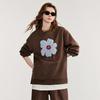 Chuyu Women's Color-Block Faux Two-Piece Floral Sweatshirt