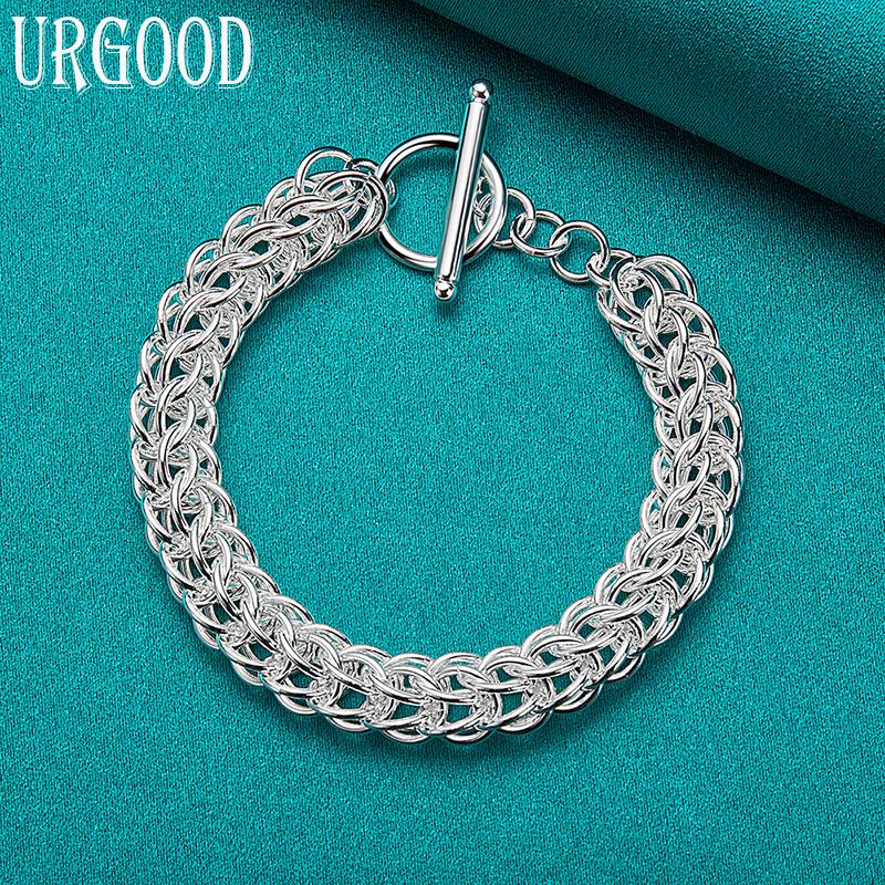 Bracciale circolare in argento sterling 925 bellissimi gioielli