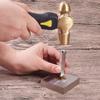 1 Pound Brass Stamp Hammer Short Handle Design Comfortable Grip Chasing for Supplies