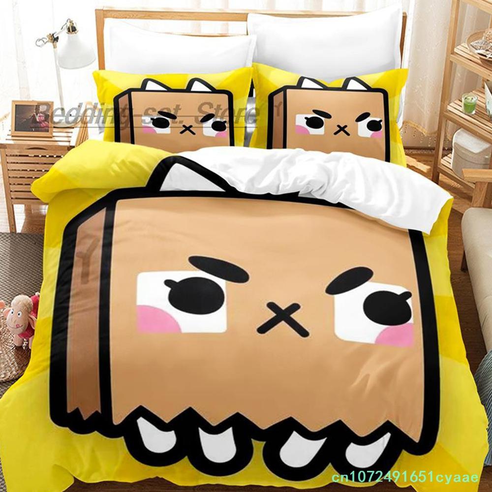 Toca Life Bettwäsche-Set Einzelbett Twin Full Queen King Size Bettwäsche-Set Aldult Kinderzimmer Bettbezug-Sets 3D-Druck Kawaii Anime