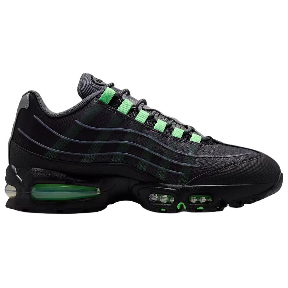Nike Air Max 95 Big Bubble Tech Scarpe da Corsa Comode Sneakers Unisex Nero Grigio Verde IH7853-004