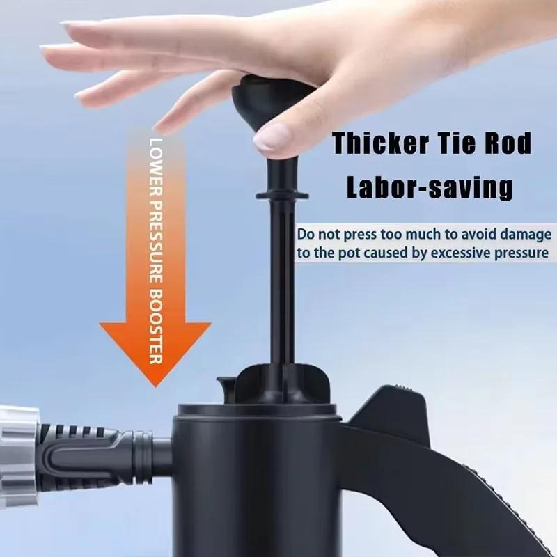 Latest  Household Hand-Held Car Washing Sprayer Hand Pressed Car Washing Foam Sprayer 2L Practical Garden Watering Spray