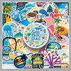 50 Ocean Series Marine Life Animal Stickers - Waterproof Decorative for Cups, Journals, Luggage