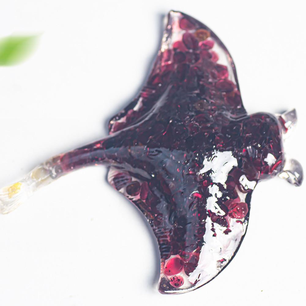 Ocean Creature Resin Sculpture With Natural Crystals For Home Decor And Giftgiving
