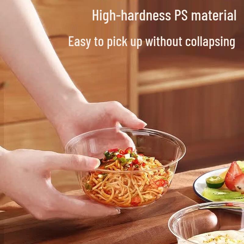 MARYYA Disposable Food-Grade Plastic Bowls