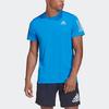 Adidas Casual Sports Crew Neck Pullover Short Sleeve T-Shirt Men Tops Blue HB7450