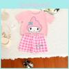 Melody Girls Cartoon Summer Outfit Set With Polyester Fabric For Casual Play