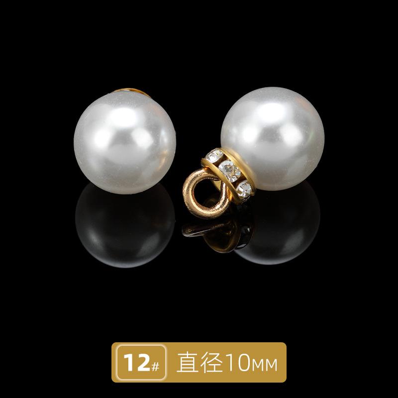 10 szt. Guzik do kardiganu Guzik do czongsamu Guzik do koszuli Perłowy Okrągły Żywiczny Guzik bez dziurki Guzik do koszuli Sukienka swetrowa Guzik z koralikami