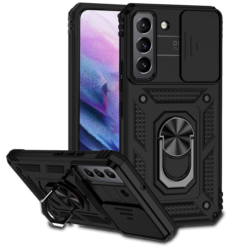 Shockproof Armor Funda For Samsung Galaxy S22 Ultra Slide Camera Protect Phone Case For Galaxy S22 + Plus S 22 Ultra Back Cover