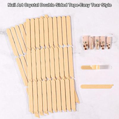 30/33 Stück Transparentes doppelseitiges Klebeband Displayständer für künstliche Nägel Klebeaufkleber Acryl Übungs-Zeigestäbe Nagelkunstwerkzeuge