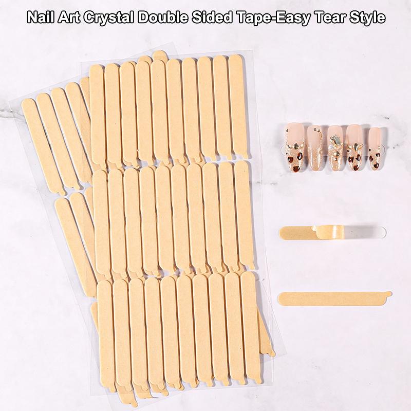 30/33pcs Nail Display Stand Adhesive Tape Strong Glue Stickers Double Sided For Practicing False Nail Salon at Home