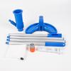 Half-Moon Pool Skimmer Set: Bristle Brush Head, Aluminum Alloy Pole & Jet Vacuum Brush
