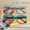 Korean Fashion Frame Reading Glasses for Women Large Frame Presbyopia Glasses Vintage HD Anti Blue Light Far Sight Eyeglasses