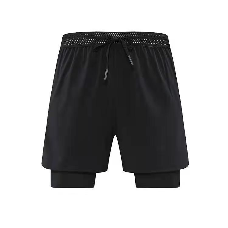 2023 Quick-Drying Men's Double-Layer Running Shorts – Anti-Exposure Fitness Jogging Pants