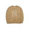 MLB New York Yankees Loose Fit Crewneck Long Sleeve Sweatshirt Unisex sweatshirt Khaki 3AMTM0121-50BGD