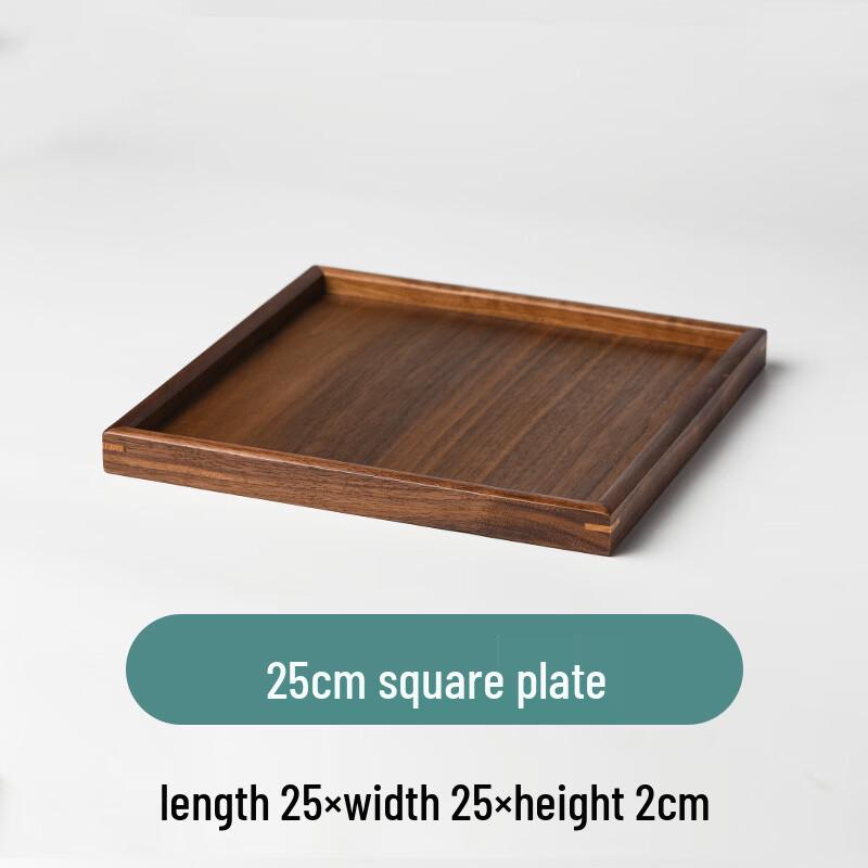 Tea Xun Black Walnut Square Solid Wood Tea Tray