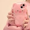 Three-dimensional Pink Pig Suitable for IPhone 15 Promax Mobile Phone Case Cartoon Apple 14Pro Silicone Protective Case
