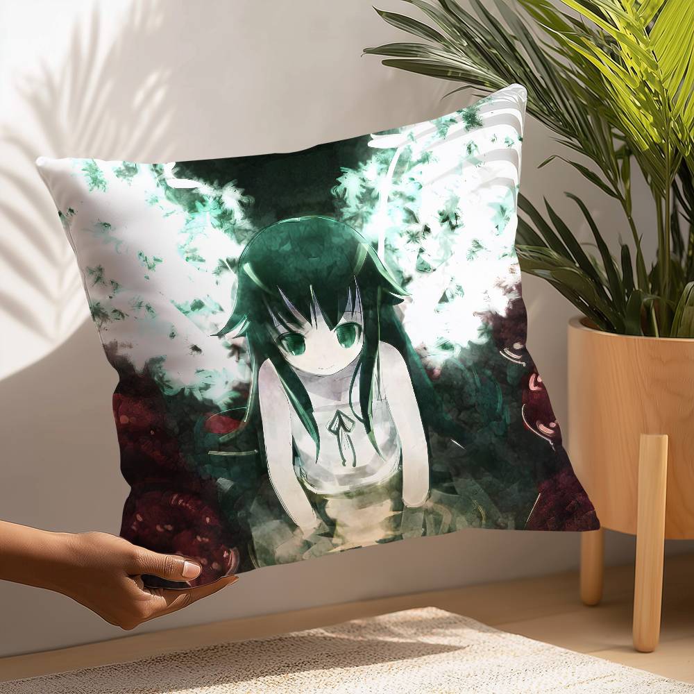 Saya No Uta The Song Of Saya Pillow Case Plush Fabric Soft Pillowcase Double Sided Print Cushion Cover Household Gifts