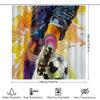 Football Shower Curtain Sports Lover Gift Waterproof Decor Modern Bath Room Art Home Textile Patterned Backdrop