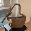 Korean Style Down Cotton Crossbody Bag Large Capacity Nylon Quilted Handbag  Office Worker