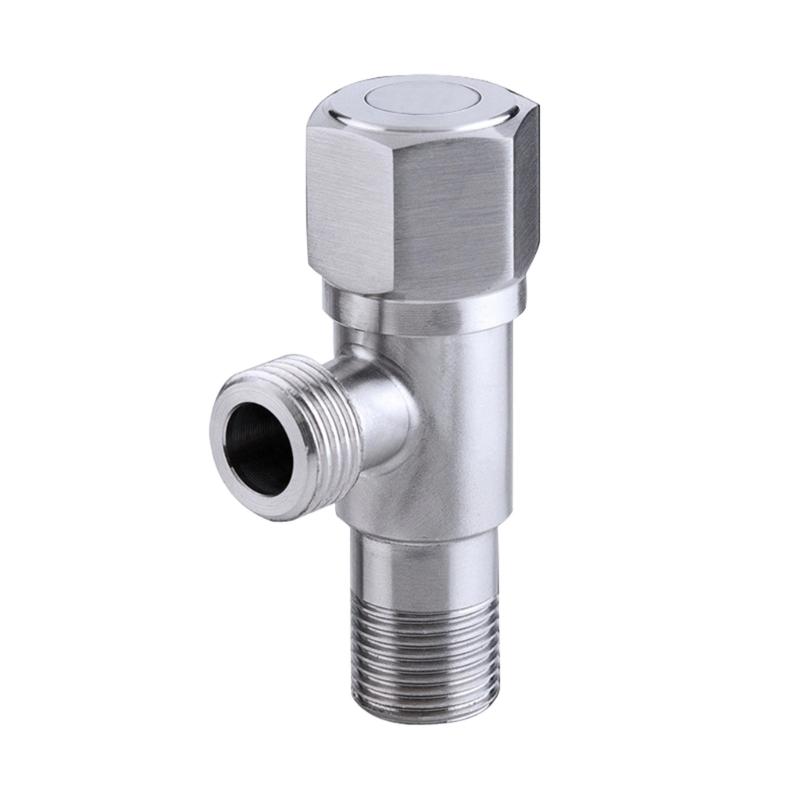 Water Shut Down Valves 1/2inch Turn Angle Stop Valves Plumbing Fitting for Hot/Cold Water Systems Easy to Install