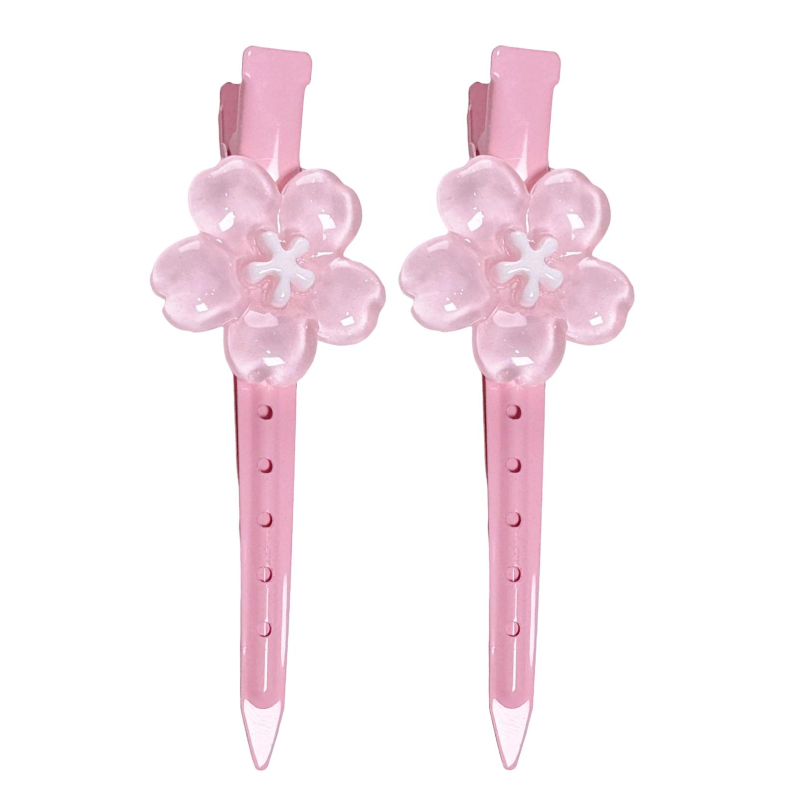 

Синяя цветочная заколка для волос для девочек, прочный захват, дизайн сакуры, смоляная заколка для волос, украшение для волос для спорта, вечеринок, повседневного использования розовый