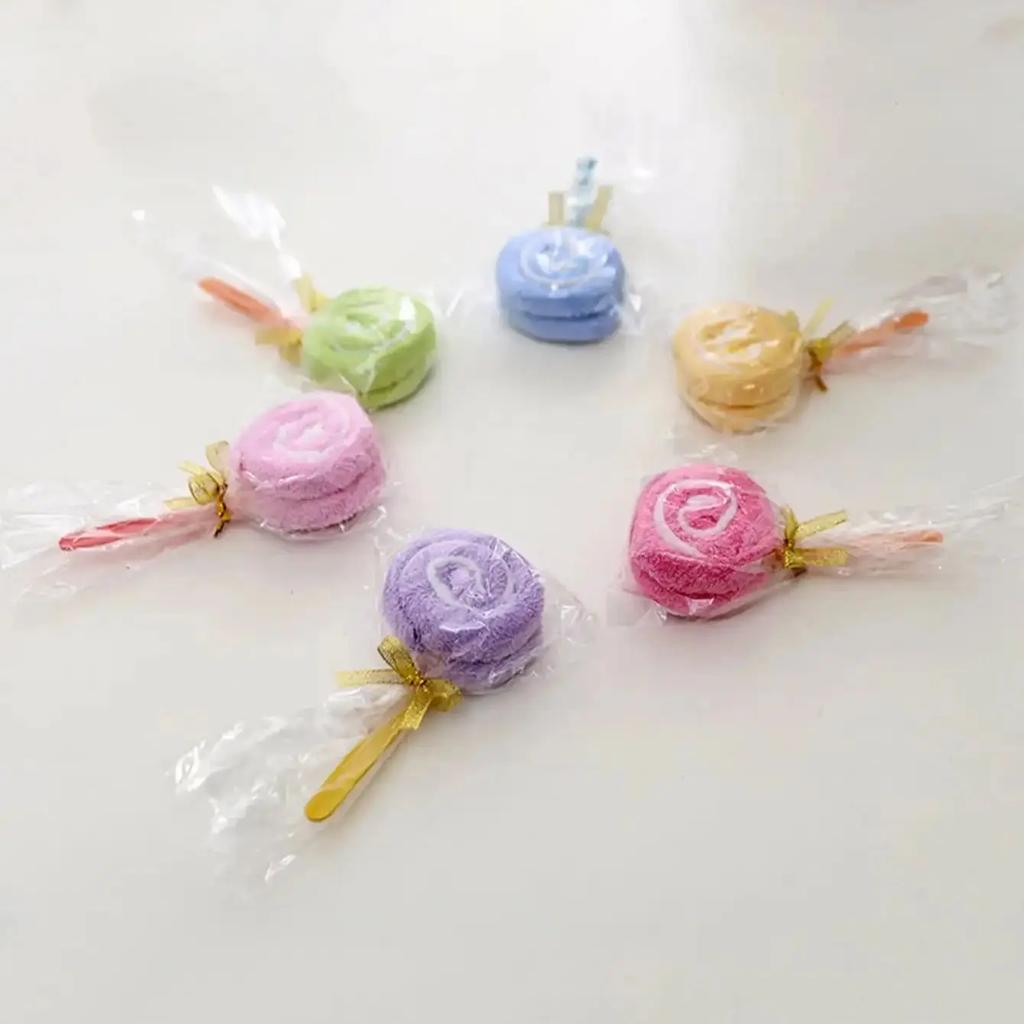 1/3/5pcs - Creative Gift Valentine's Day Cake, Towel, Lollipop, Wedding Gift, Birthday Gift, Wedding Gift-random Color