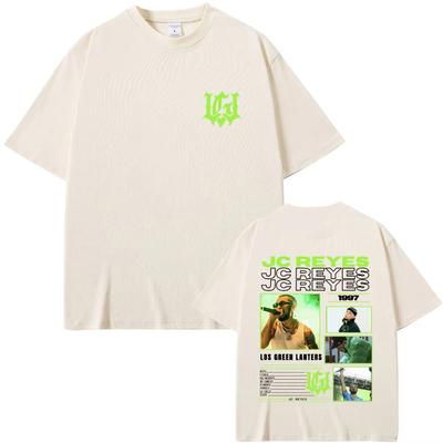 Rapper Jc Reyes Los Green Lanters 2025 T-Shirts Herren Damen Mode Hip-Hop T-Shirts Männlich Lässig Übergroße Kurzarm T-Shirts