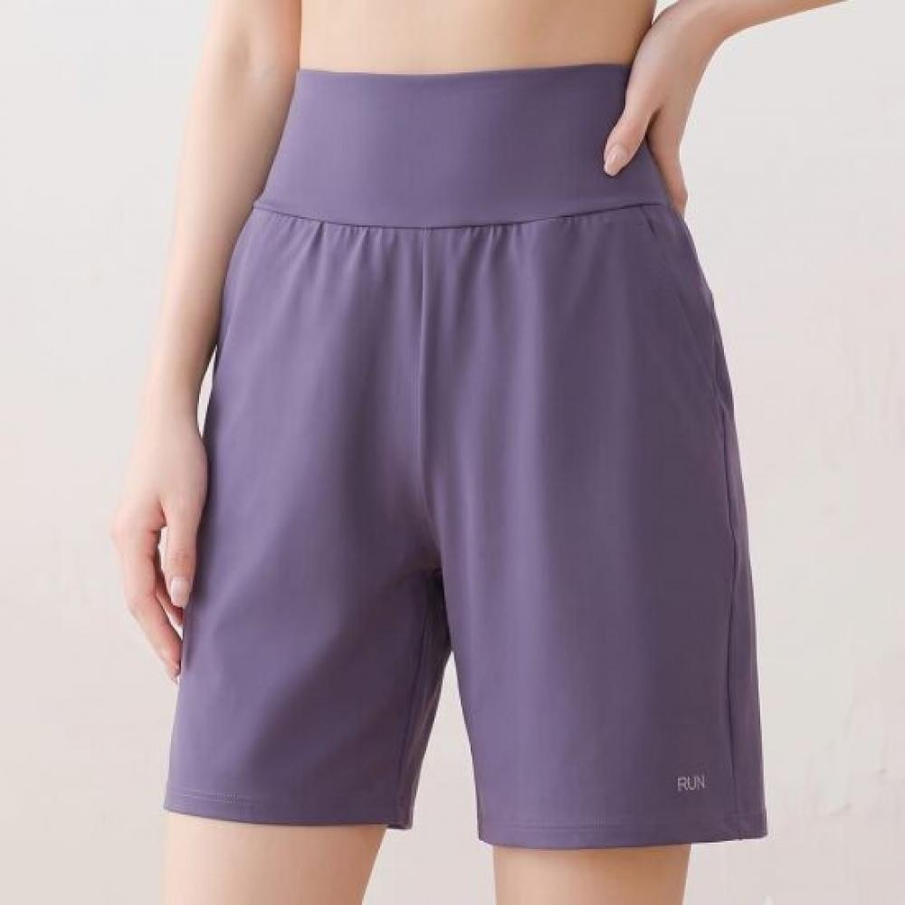 Navava Women S Comfortable High waiSt SportS ShortS With Back Pocket Np404
