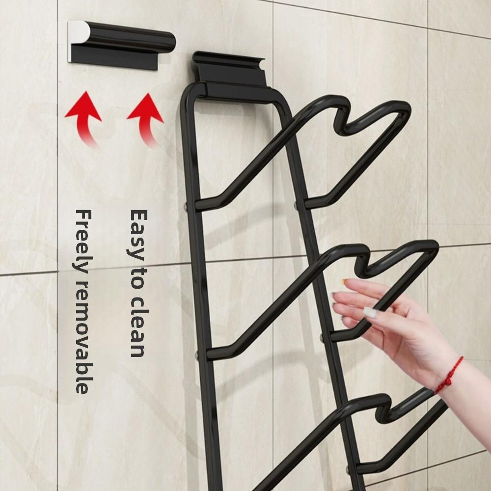 Pot Lid Rack, Non Perforated Wall Mounted Kitchen Storage Rack, Large Vegetable Board Holder, Household Storage Multi-layer Cutting Board Rack