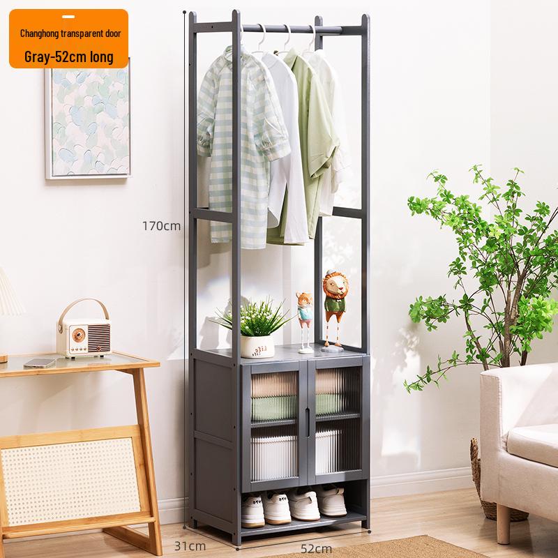 Напольная вешалка для одежды и шляп с перекладиной и полкой для хранения в спальне 1 unit 11940₽