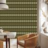 Autumn Plaid Wallpaper Yellow and Beige for Living Room and Bedroom 50x1000